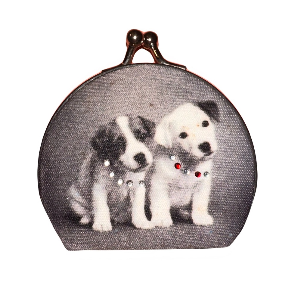 Vintage mirrored coin purse